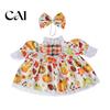 Festive Garden Statue Clothes 1 Set Christmas Porch Goose Outfit, Dress with Hat, Winter Decor Accessories Fall Holiday Costume for 23 Inch