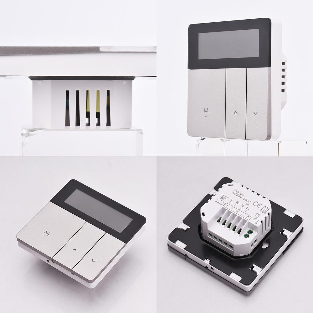 WIFI Smart Thermostat with LCD Display Smart Heating Radiator Thermostat APP & Voice Control Indoor Constant Temperature Controller Digital Programma