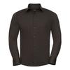Russell Collection Mens Stretch Fitted Long-Sleeved Shirt