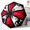 1pc Resident Evil Pattern Umbrella, Fashionable, Personalized, High-Value Folding Umbrella, a Must-Have for Summer, 8-Rib Durable Iron Frame, Tri