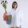 2026 Прелестная сетчатая вышитая сумка-шоппер с ромашками – Милая, свежая и сладкая