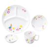 OGISO Peter Rabbit Fleur 4-Piece Reinforced Porcelain Dinnerware Set (Dishwasher and Microwave Safe)