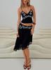 Women's 2 Piece Outfit Sleeveless Camisole and Skirt Set Summer Slim Fit Casual Elegant Fashion