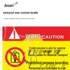 Ancai Rui PVC Freight Elevator Warning Sign