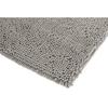 Basic Microfiber Non-Slip Bath Mat, Platinum, 53.3 x 86.3 cm