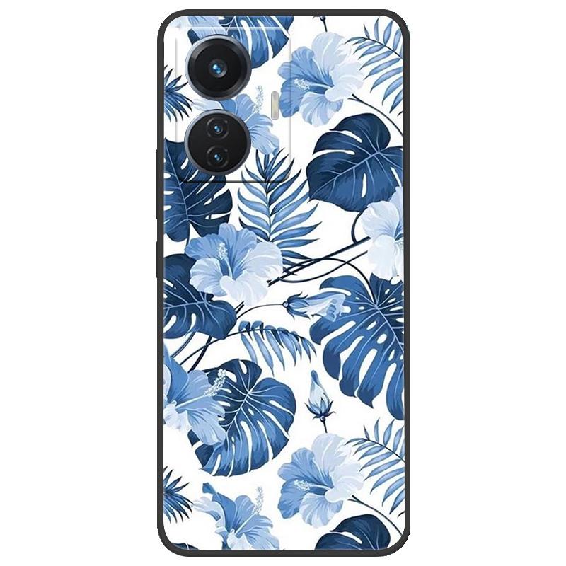 Для vivo T1 4G Y55 4G iQOO Z6 44 Вт V2153 Чехол Мраморный Мягкий Матовый Силиконовый Чехол на Заднюю Панель Для Vivo T1 44 Вт Полная Защита Чехол для Телефона