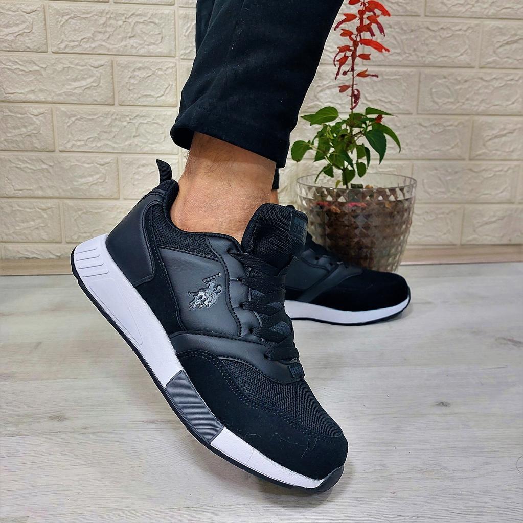 USPolo Janko Черная мужская спортивная обувь Faylon на легкой подошве