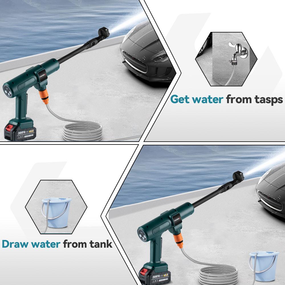 Yofidra 217PSI Бесщеточная электрическая мойка высокого давления 6в1, водяной пистолет для мойки автомобиля, аккумулятор Makita 18 В, садовые инструменты для распыления воды