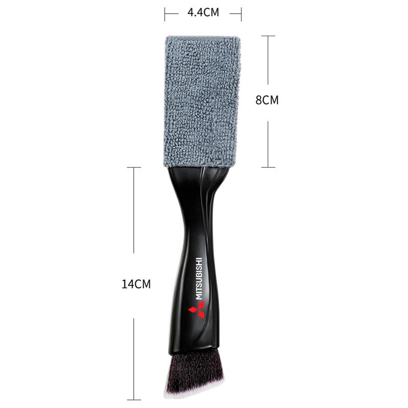 cxfnzt1 2 In 1 Double-Head Car Dust Tool Cleaning Brush Accessories For Mitsubishi Eclipse Lancer Outlander Pajero ASX Colt I200 Ex Star