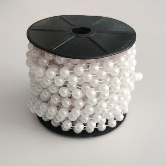 Handmade Beaded Pearl Chain for Wedding Curtains, Clothing, and Doll Accessories