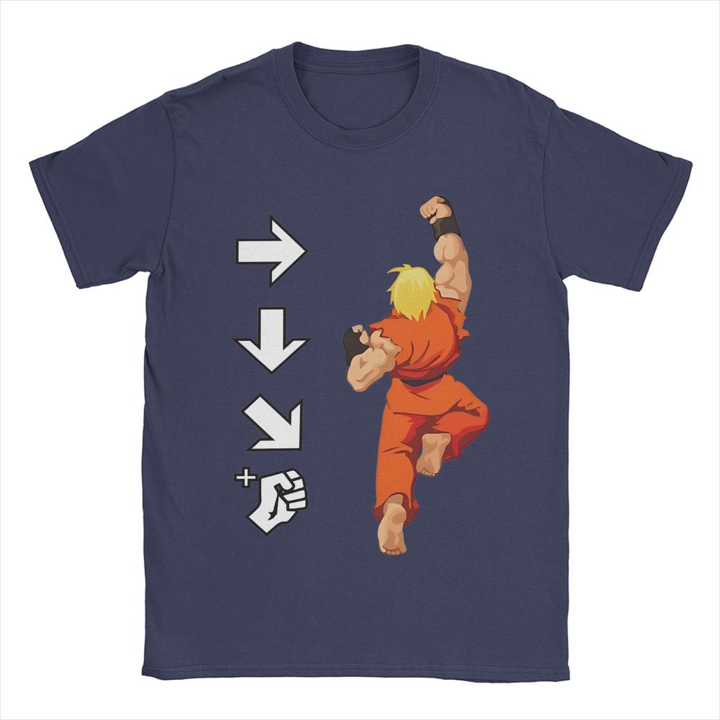 Футболка Shoryuken для мужчин и женщин с графическим принтом Футболки S-Street Fighters Game 100% хлопок Одежда