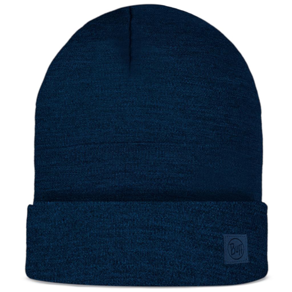 BUFF Merino Heavyweight Beanie, Unisex Navy Cap