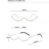 Rhinestone Fake Glasses Rhinestone Eyeglasses Frames Half Frame Glasses  Sunglasses Frames
