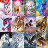 5D DIY Diamond Painting Landscape Horse Full Square/Round Diamond Embroidery Animal Pictures Of Rhinestones Mosaic Wall Art