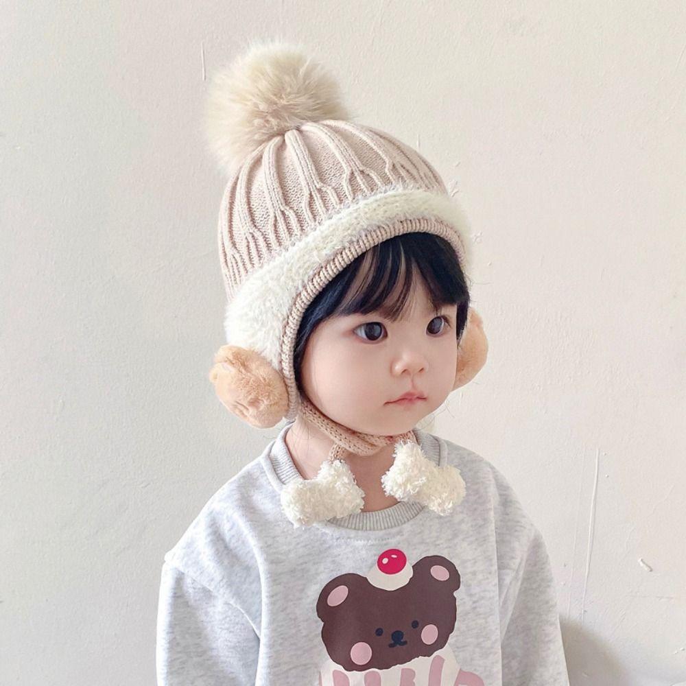 Autumn Winter Pullover Hat Warm EarFlaps Hat Fashion Ear Protection Cap for Children