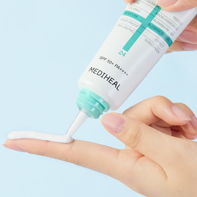 Mediheal Мадекассосид Увлажняющая Солнечная Сыворотка Регенерация Пятен SPF 50+ PA++++ 15мл/50мл
