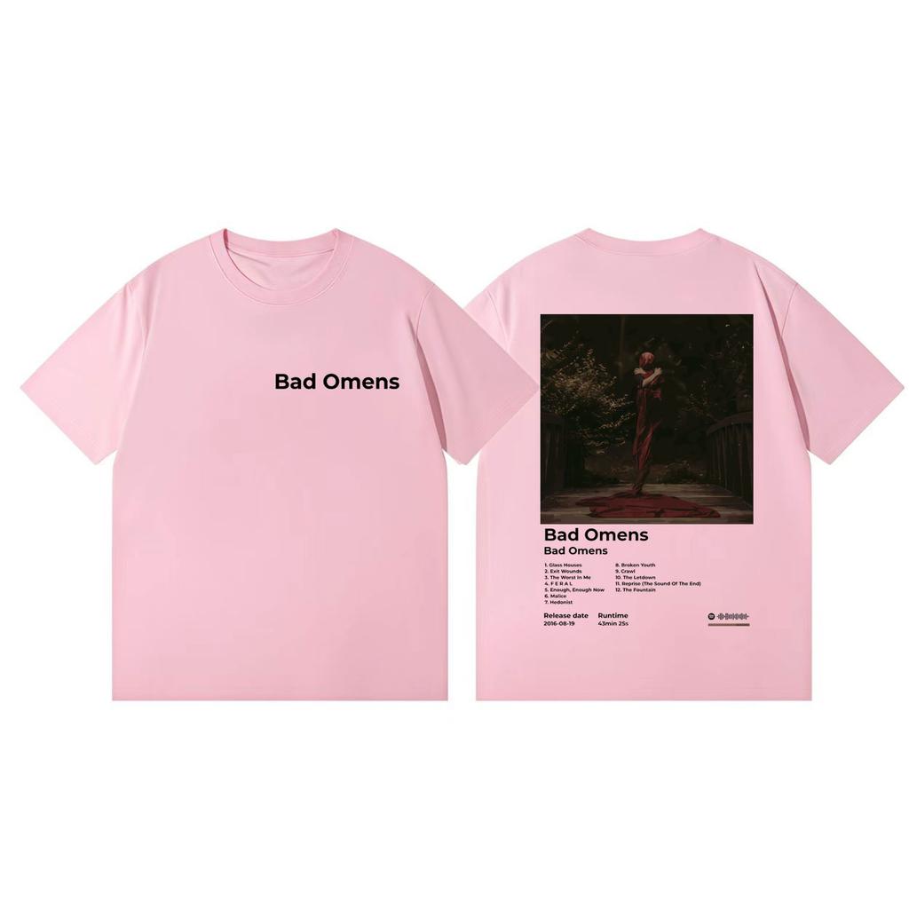rock band Bad OUnisexs Music album poster Graphic Tshirt High quality fashion oversized t shirts Unisex Women Casual cotton Tshirts