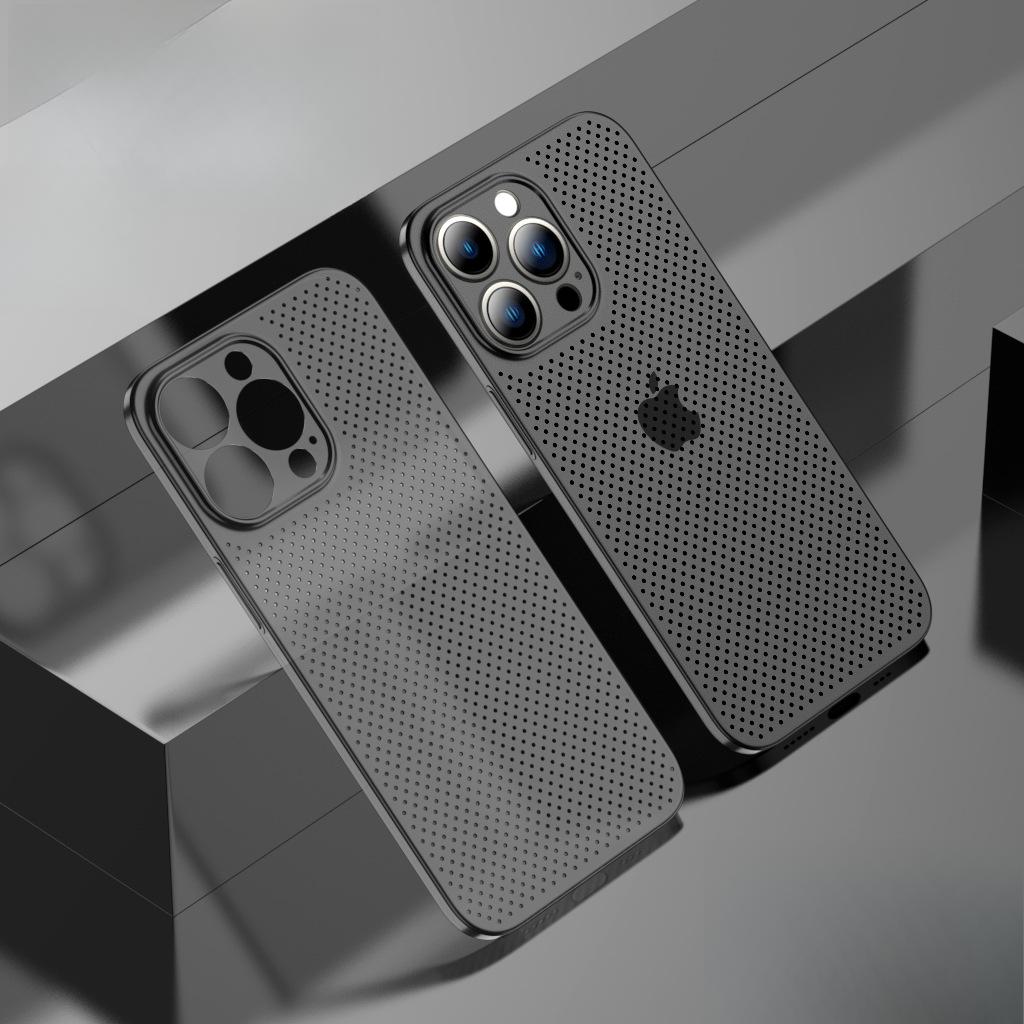 Подходит для IPhone15, Ультратонкий, Теплоотводящий и Дышащий Защитный Чехол для Apple 14Promax, 1213 Матовый Полностью Закрывающий
