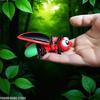3D-печатная фигурка светлячка, разноцветная, светящаяся в темноте, милая кукла для декора дома, подарок, домашние аксессуары, кавайная, настольное украшение