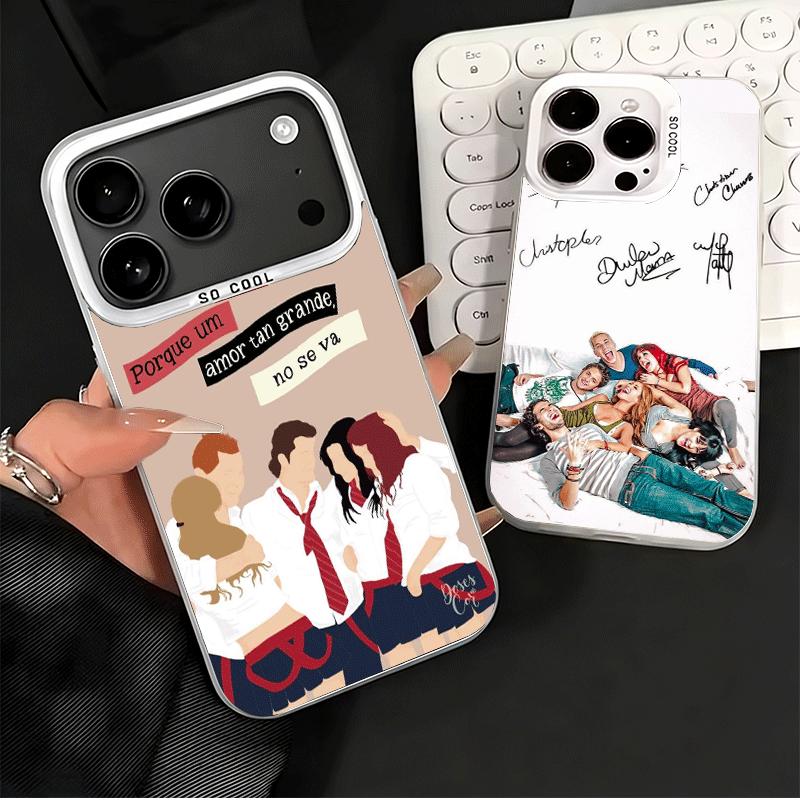 F-Fashion RBD R-Rebelde Мягкий чехол для телефона iPhone 15 16 17 Pro Max 17Air 16E 14 Plus 13 12 Mini Ударопрочный чехол Задняя панель