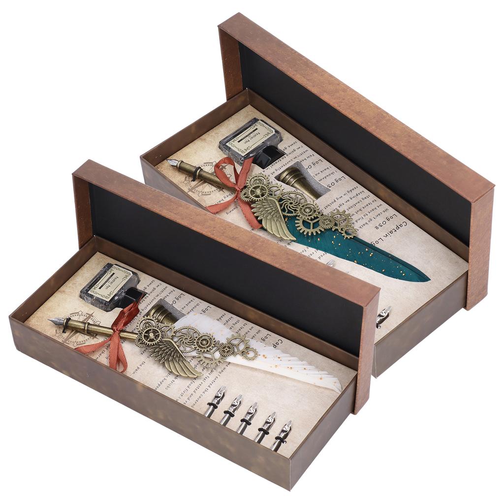  Ручка в европейском стиле, британский ретро-стиль, золотая ручка из нержавеющей стали, деловая ручка с резьбой 