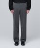 MUSINSA STANDARD Heavyweight Fleece-Lined Wide Hidden Elastic Waist Slacks [Medium Gray]