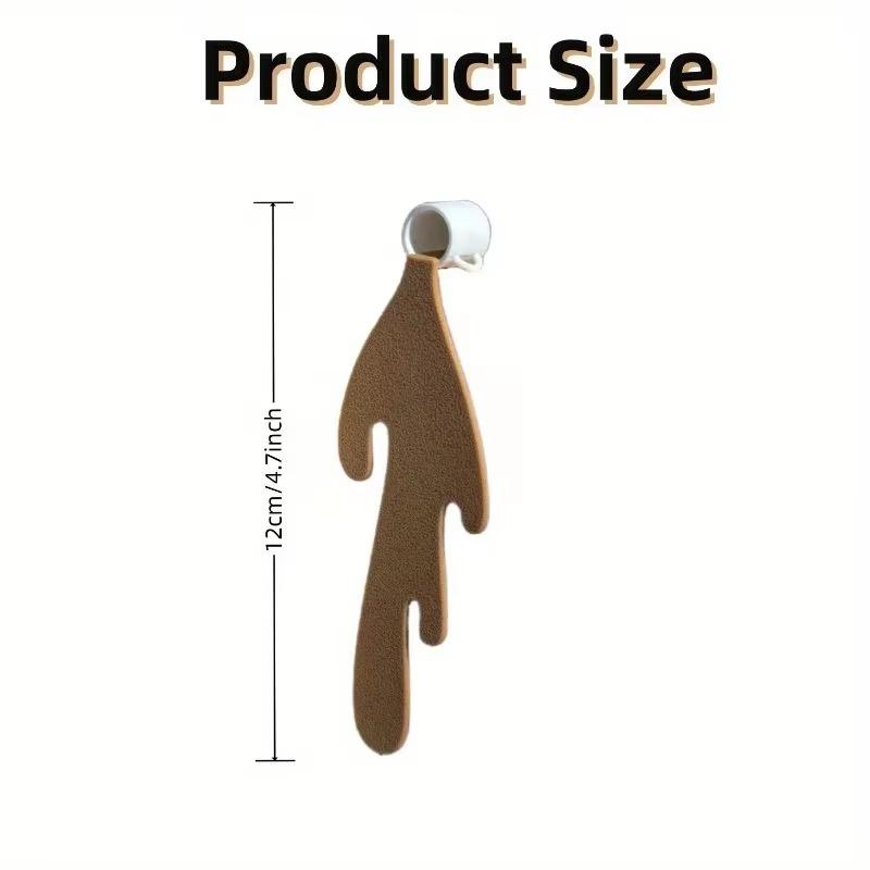 2 шт. Креативная закладка-подвеска в виде кофейной чашки, Закладка в виде пролитого кофе, Закладка в виде пролитого кофе