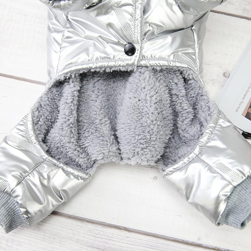 Зимний теплый комбинезон-куртка для питомца, водонепроницаемая одежда для маленьких собак, пальто для щенка, одежда для чихуахуа, французского бульдога, мопса