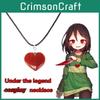Уникальное ожерелье-кулон из агата Undertale Chara Love для косплея с дизайном в виде сердца для любителей моды