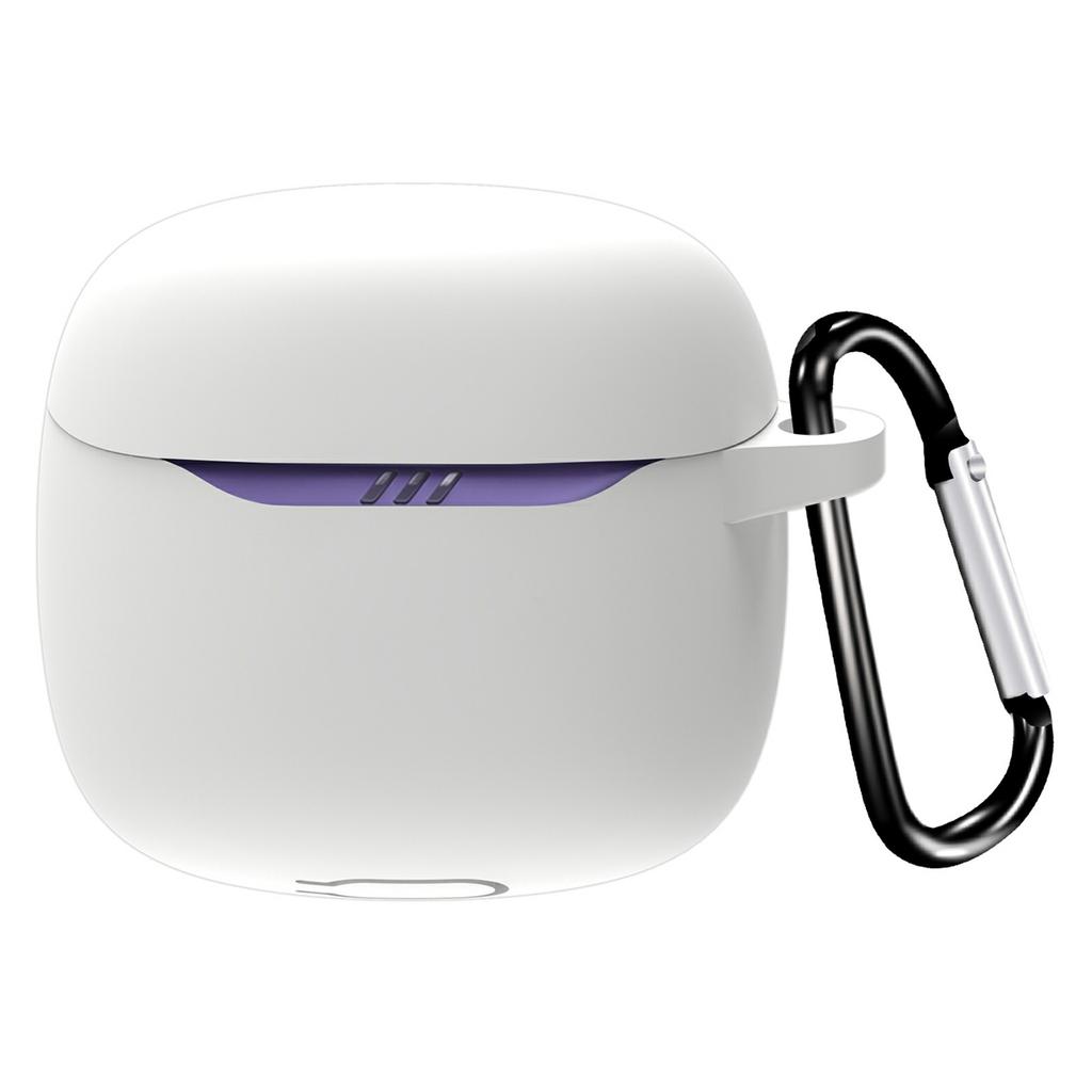 For JBL Tune Flex 2 Protective Case Bluetooth-Compatible Earbuds Silicone Cover with Hook