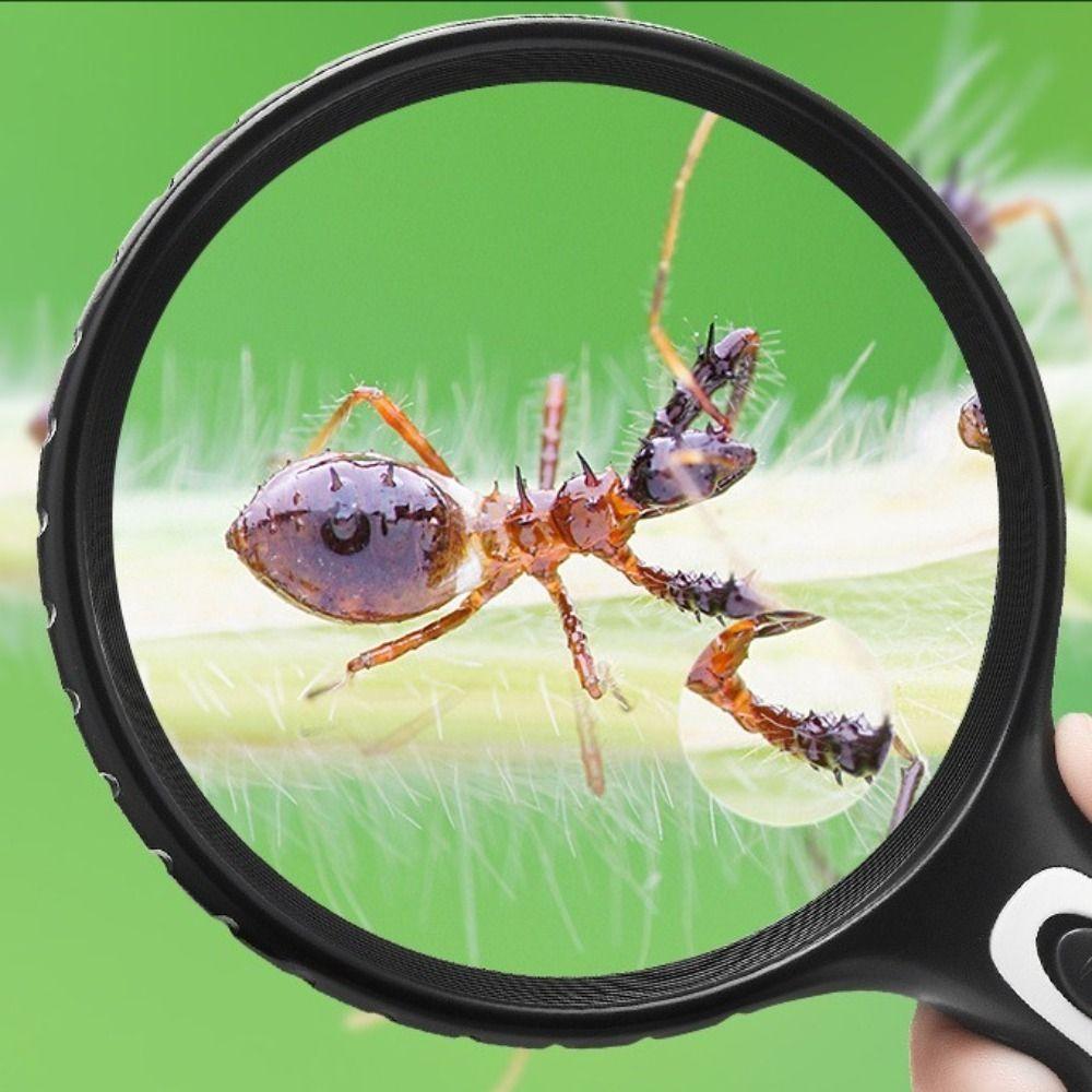 15-кратная лупа с большой линзой, белая, прочная ручная лупа, для газет