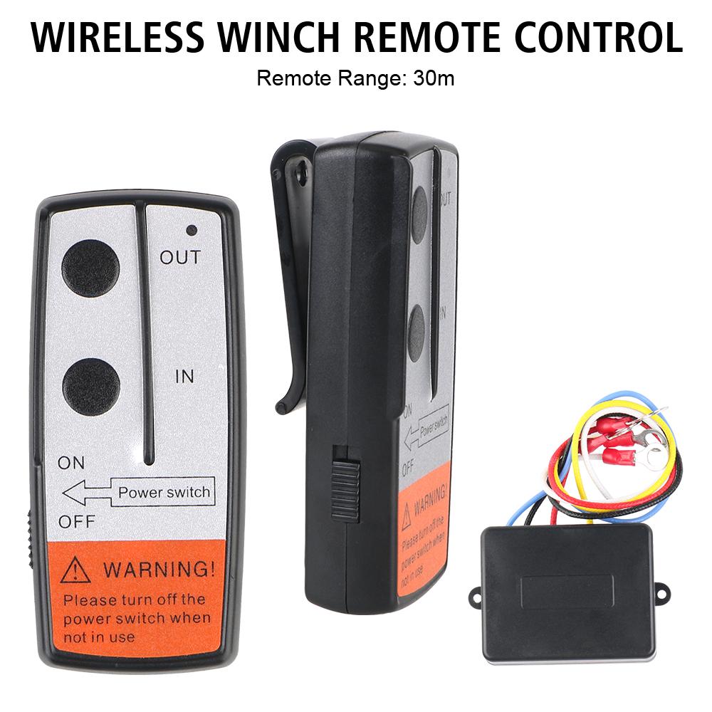 Wireless Handset Switch Controller Universal Winch Remote Control System 12V 24V For Recovery Tow Truck For Jeep Off-road ATV