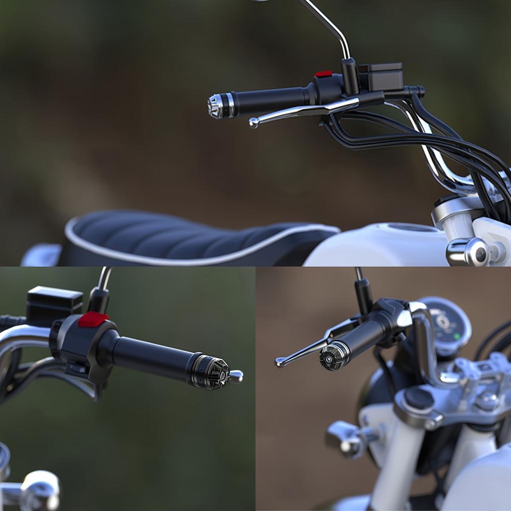 2pcs/Set Motorcycle Handlebar Plugs And Handlebar End Caps Made of Aluminum Alloy, Suitable for Motorcycle Handlebars