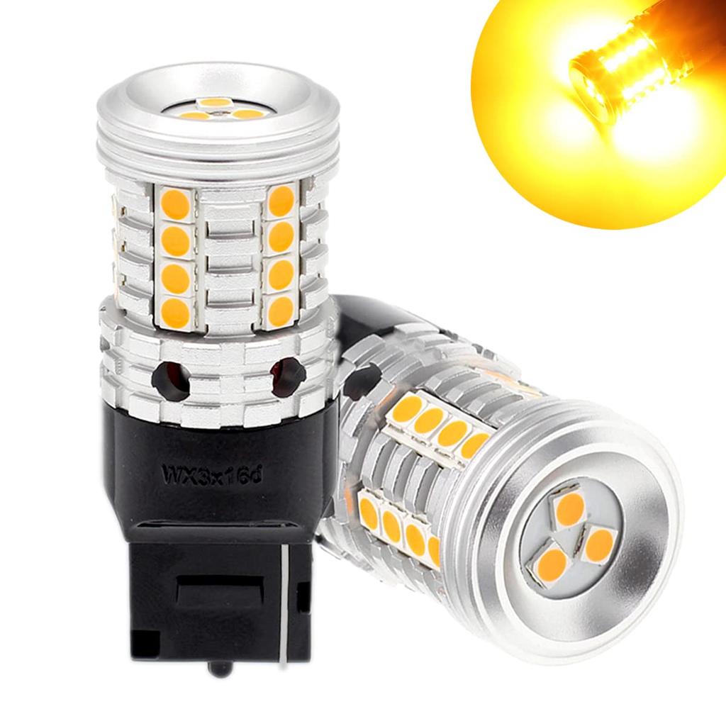 HooMoo T20 LED Turn Signal, Amber, Hifra Prevention Resistor, Built-in, 3030 SMD, 27 Rungs,