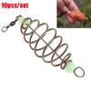 10 Pcs/Set Hot Explosion Olive Hanging Tackle Fishing Bait Spring Lure Stainless Steel Feeder