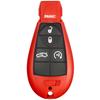Red 5 Button Keyless Entry Remote Start Car Key Fob M3N5WY783X IYZ-C01C Challenger Charger Durango 300 Jeep Grand Cherokee