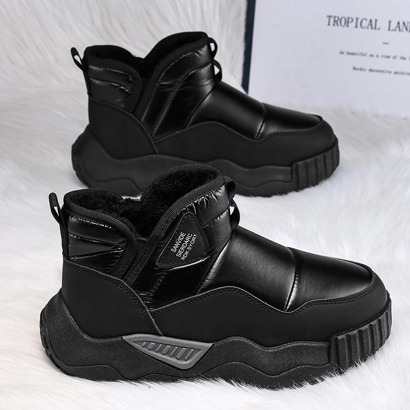 Модные серебристые теплые мужские зимние ботинки, удобные плюшевые зимние ботинки для мужчин, легкие повседневные ботинки на платформе для мужчин, Zapatos Hombre