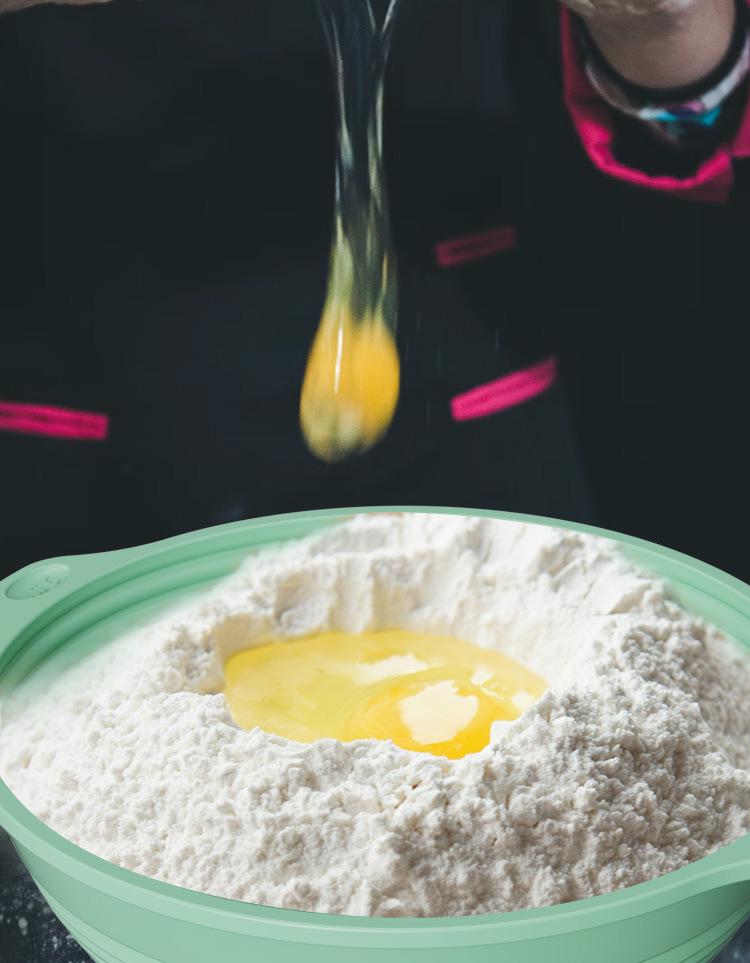 Складная силиконовая корзина для ферментации хлеба со стальной проволокой для выпечки в высокотемпературной духовке