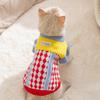 Autumn wintercatheattechknitting shirt hairless cat teddy dog bear sweater small flying sleeve diamond pet clothes
