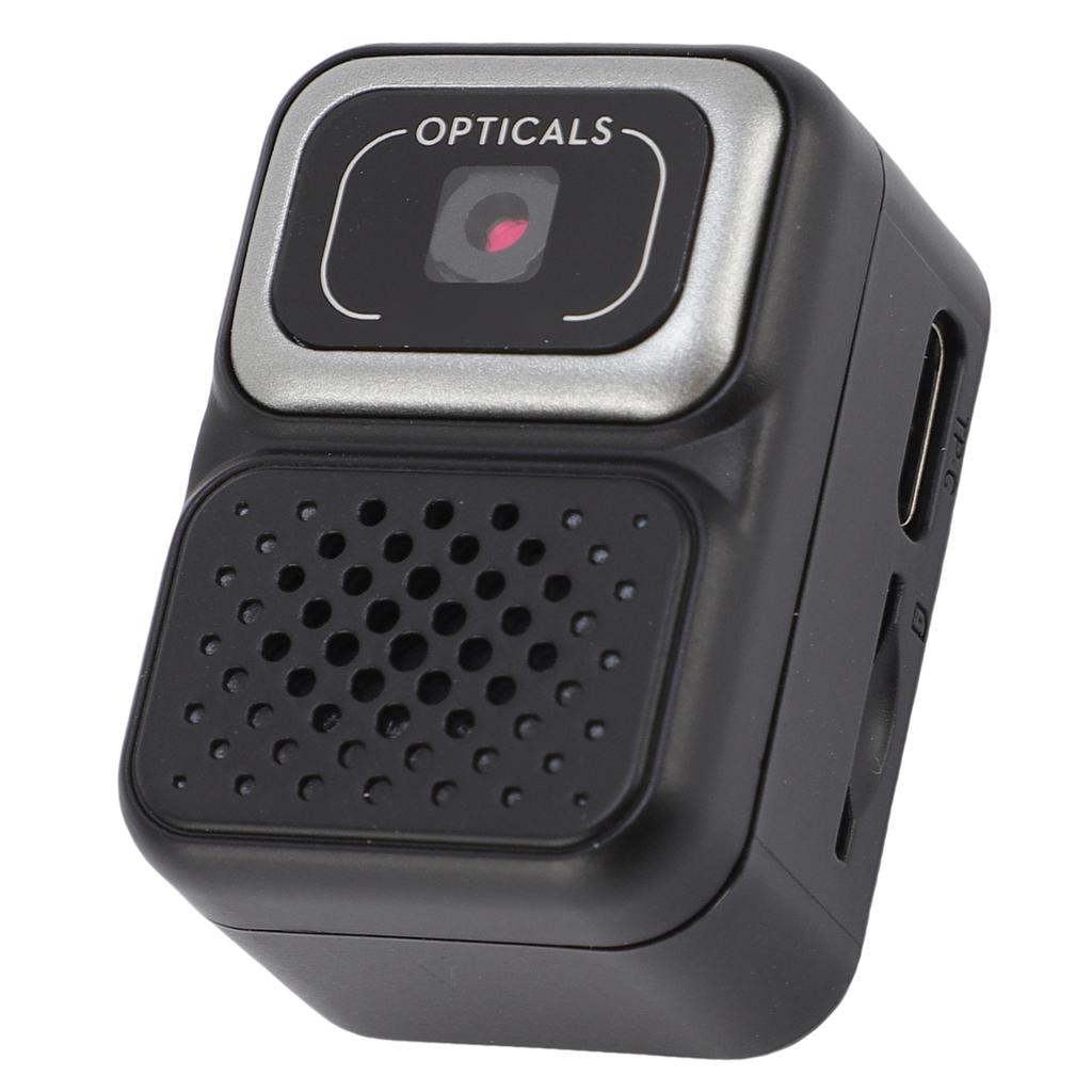 Tiny Keychain Camera 1080P HD Video 2MP Picture Portable Miniature Retro Digital Camera with 32GB Storage Card Black