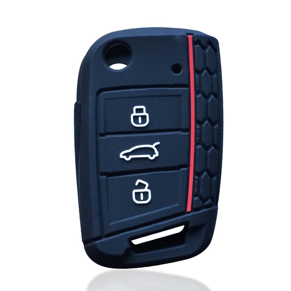 Силиконовый Чехол-Ключница для Автомобиля Volkswagen Golf 7 Tiguan Skoda Octavia A7 для Seat Ateca FR Держатель для Ключей Авто Стайлинг
