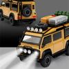 1/32 Land Range Rover Defender Van Alloy Camping Car Model Diecasts Metal Toy Off-Road Vehicles Car Model Sound Light Kids Gifts