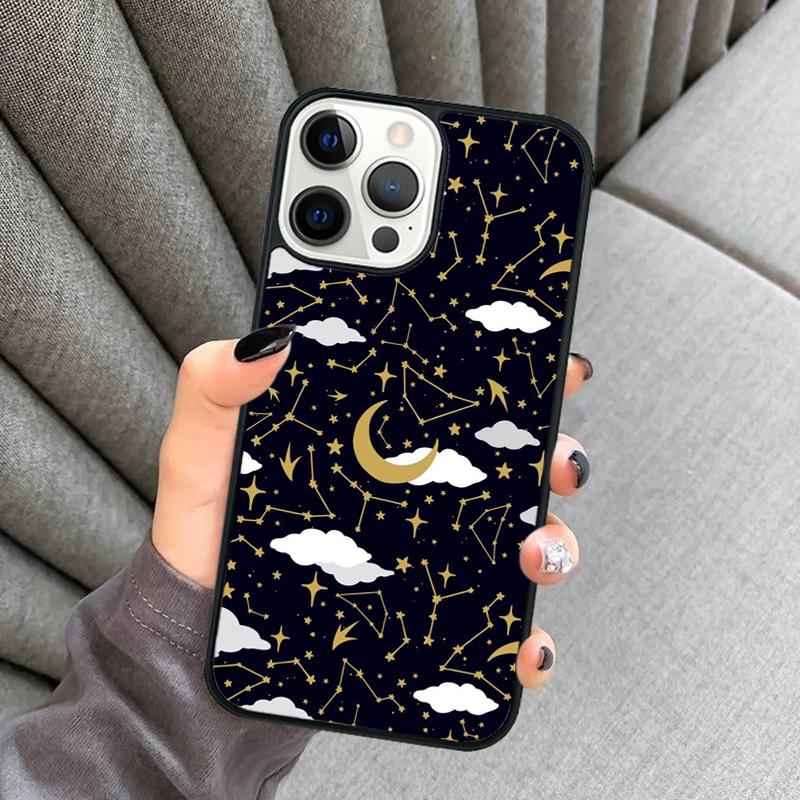 Звездная ночь космос созвездия звезды Чехол для телефона Для iPhone 17 Air 16 16e 15 13 14 Pro Max 11 12 Plus 2022 MAX