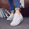 Women Thick-soled Sports Shoes PU Leather Outdoor Sneakers Non-slip Rocker Shoes Fashion Platform Shoes