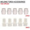 Расходные материалы Аксессуары для сварочного аппарата Керамическое сопло Газовое кольцо завихрителя Головка горелки MIG 24KD/36KD