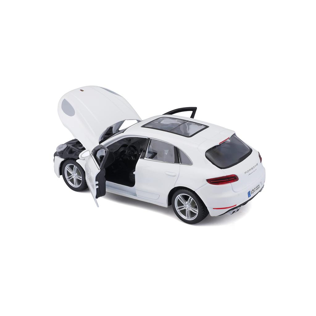 Bburago Porsche Macan Белый Мини Автомобиль Литой Автомобиль Полный Продукт WT 1/24 18-21077