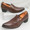 New Britain Gentleman Retro Pointed Black Brown Loafter For Men Pointed Flats Patent Leather Shoes Casual Formal Dress Footwear