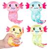 Cute Squishy Salamander Glitter Stress Relieving Squishy Soft Relief Ball Decompression Squeeze Birthday Party Fidget Gifts