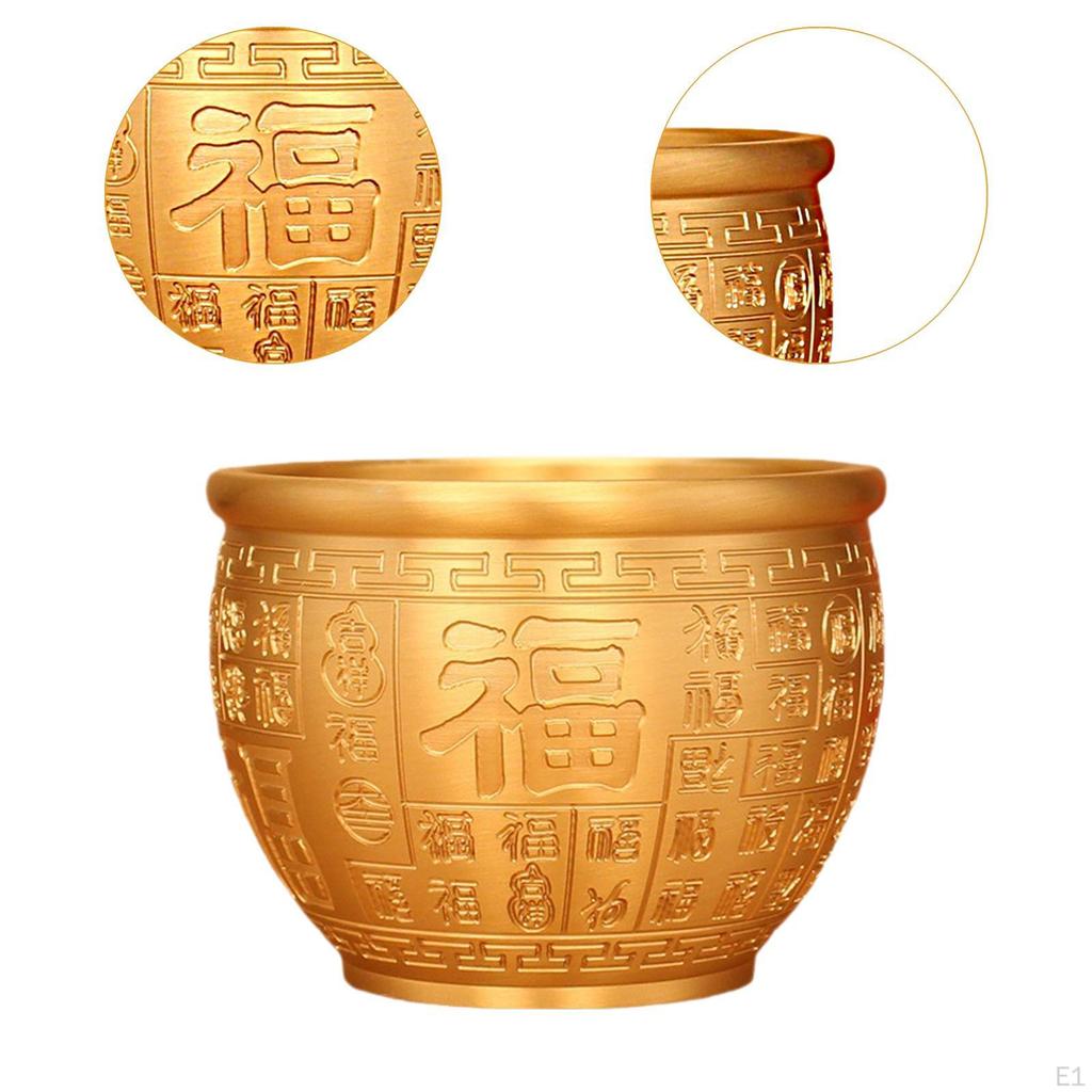 Латунная чаша фен-шуй сокровище декоративное украшение для дома художественное ремесло рог изобилия фу благословение