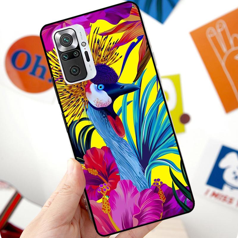 Tropical aloha Hibiscus pattern Case For Xiaomi Redmi Note 12 Pro 11 8 9 10 Pro 9S 10S 11S 12S Redmi 12C 10C 9C 10A Cover